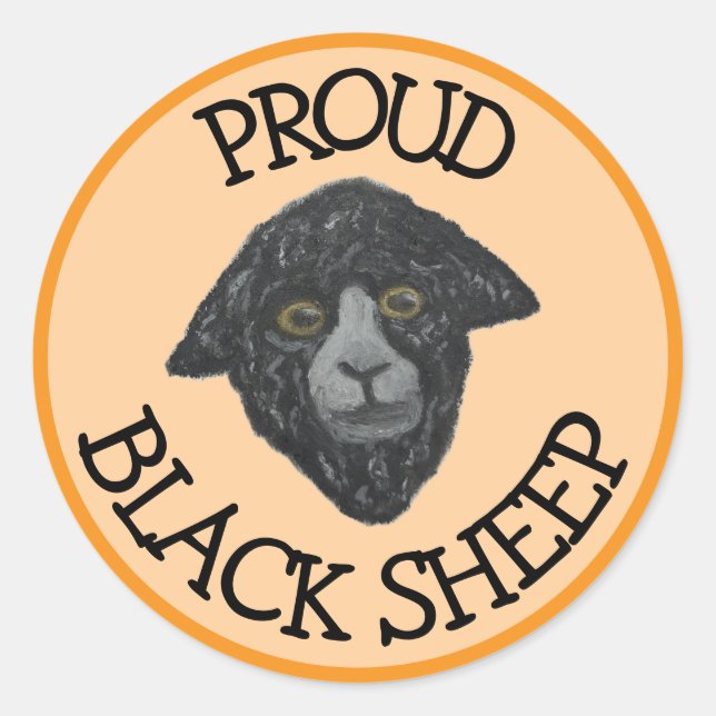 Black Sheep Orange Sticker (Front)