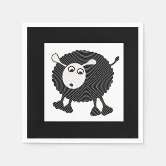 Black Sheep Paper Napkins-Set of 50 Napkin