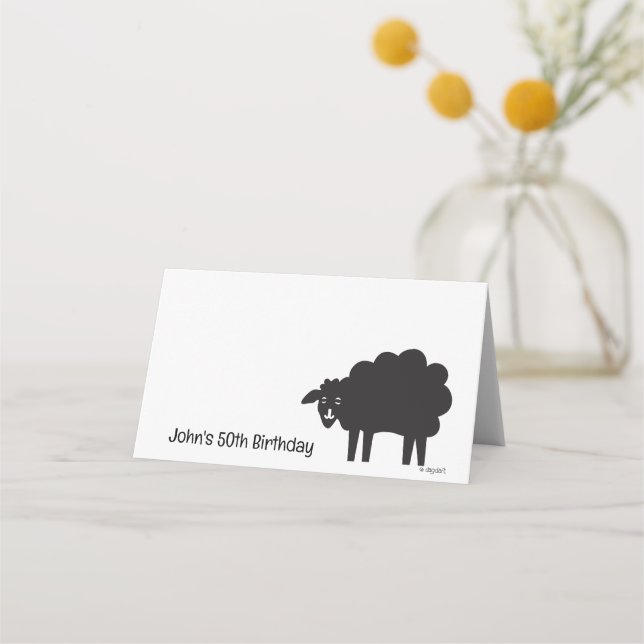 Black Sheep Place Card (Front)