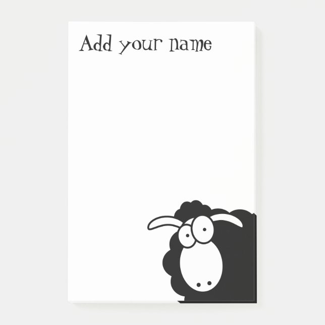 Black Sheep Post-it Notes (Front)