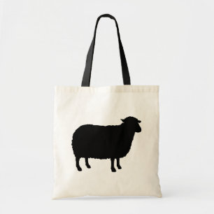Black Sheep Silhouette Tote Bag