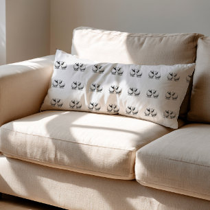 Black Sheep Sketch Pattern Body Cushion