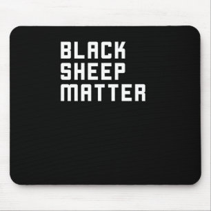 Black Sheep Sticker Mouse Mat