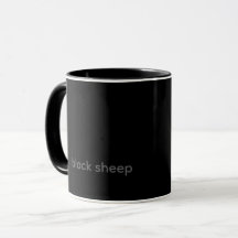 Black Sheep - Typography Mug