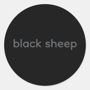 Black Sheep - Typography Sticker