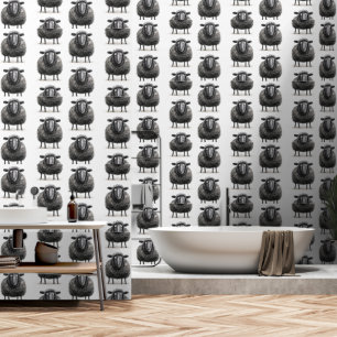 Black sheep wall paper wallpaper