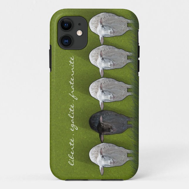 Black Sheep White Sheep Five Case-Mate iPhone Case (Back)