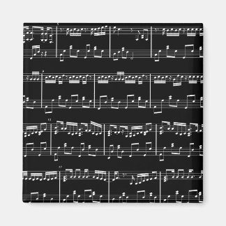 Black Sheet Music Magnet