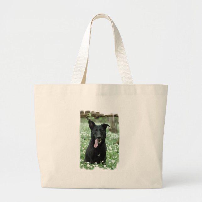 Black Shepherd Canvas Bag (Front)