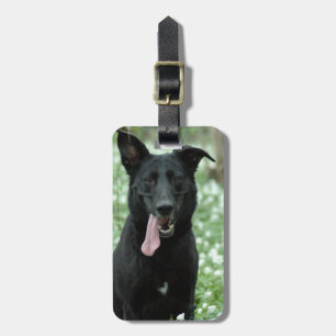 Black Shepherd Luggage Tag