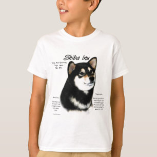 Black Shiba Inu  History  T-Shirt