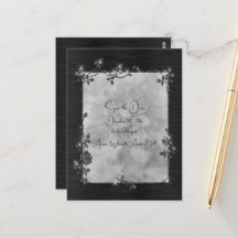 Black Shiny Elegant Sparkly Frame Save the Date