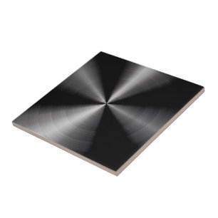 Black Shiny Metallic Design Stainless Steel Look Tile