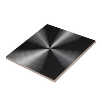 Black Shiny Metallic Design Stainless Steel Look Tile