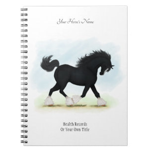 Black Shire Personalised Horse Owner's Journal