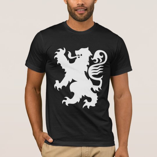 Black Shirt Heraldry White Lion
