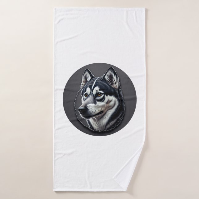 Black Siberian Bath Towel (Bath Towel)