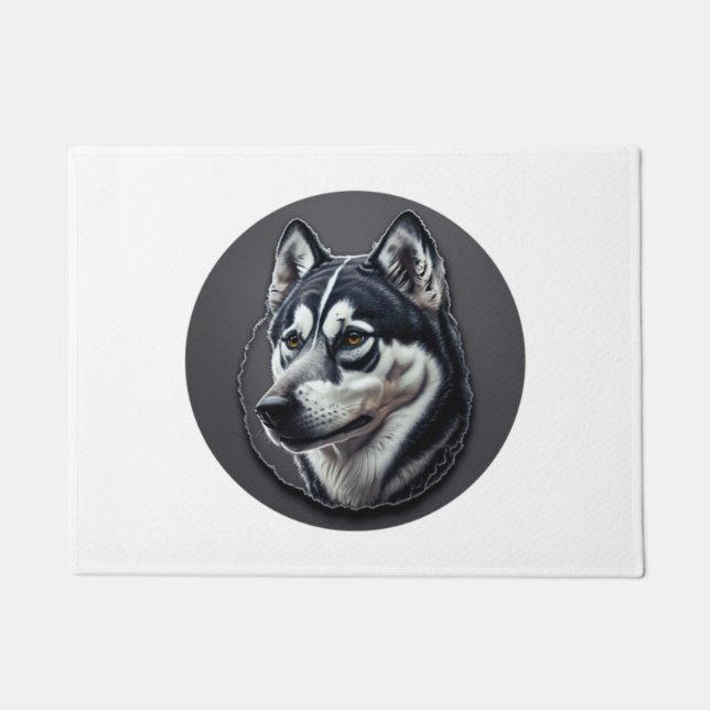 Black Siberian Doormat (Front)