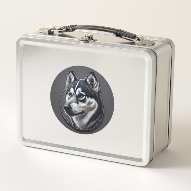 Black Siberian Metal Lunch Box (Front)