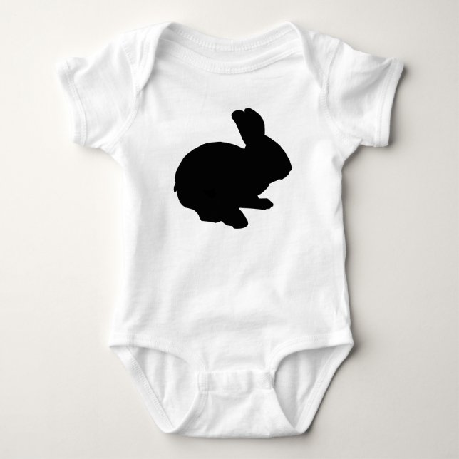 Black Silhouette Easter Bunny Creeper (Front)