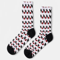 Black Silhouette Kitty, with red wool Ball (Multi)