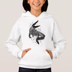 Black Silhouette Of a Crocodile