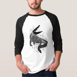 Black Silhouette Of a Crocodile T-Shirt