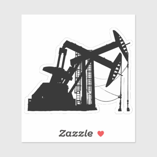 Black Silhouette Oilfield Pumping Units Cutout (Sheet)