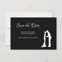 Black Silhouette Save the Date