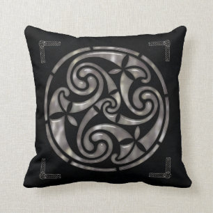 Black & Silver Celtic DECOR Cushion