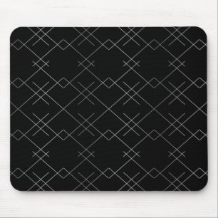 Black-silver, cool, elegant, simple modern pattern mouse mat