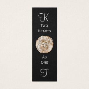 BLACK SILVER CREAM Wedding Favour Tag Business Car