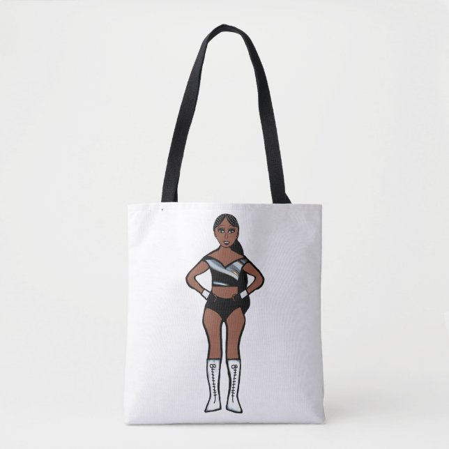 Black Silver Dancer #1 Tote Bag (Front)