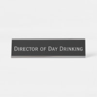 Black Silver 'Director of Day Drinking' Funny Pun