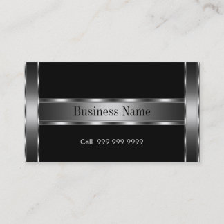 Black Silver Elegant Business Card