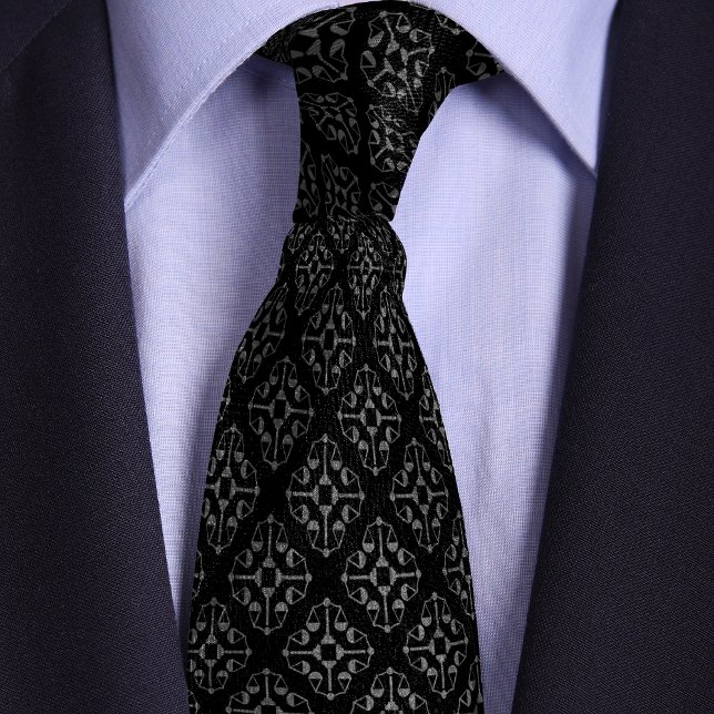 Black & Silver Justice Scales Attorney Tie (Creator Uploaded)