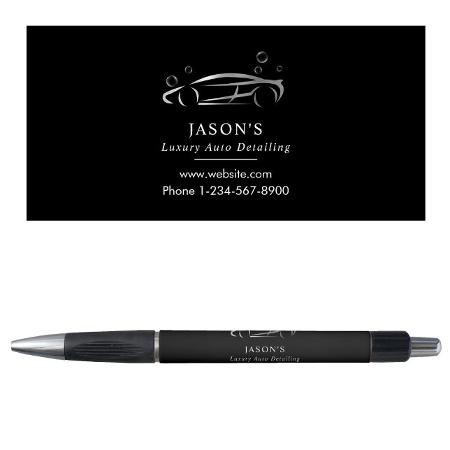 Black & Silver Luxury Auto Detailing Car Cleaning (Black & Silver Luxury Auto Detailing Car Cleaning Pen)