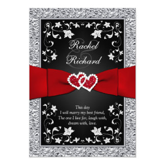 Black And Red Wedding Invitations 8