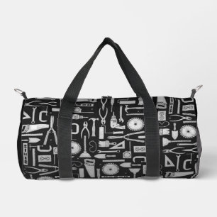 Black & Silver Workshop Tools Duffle Bag