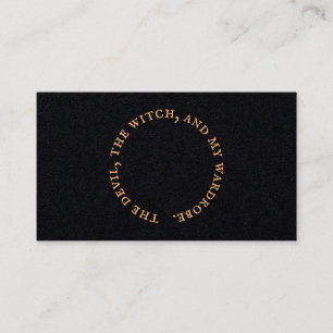 Black, Simple Business Card