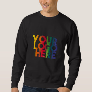 Black Simple Business Logo  Sweatshirt