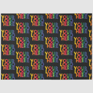 Black Simple Business Logo Tissue Paper