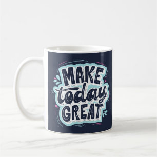 Black Simple Motivational Mug