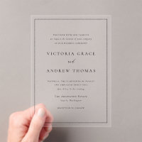 Black Simple Typography Formal Wedding