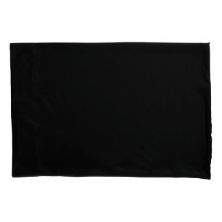 Black Single Pillow Case, Standard Size Pillowcase