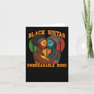 Black Sistas Unbreakable Bond Sticker Card