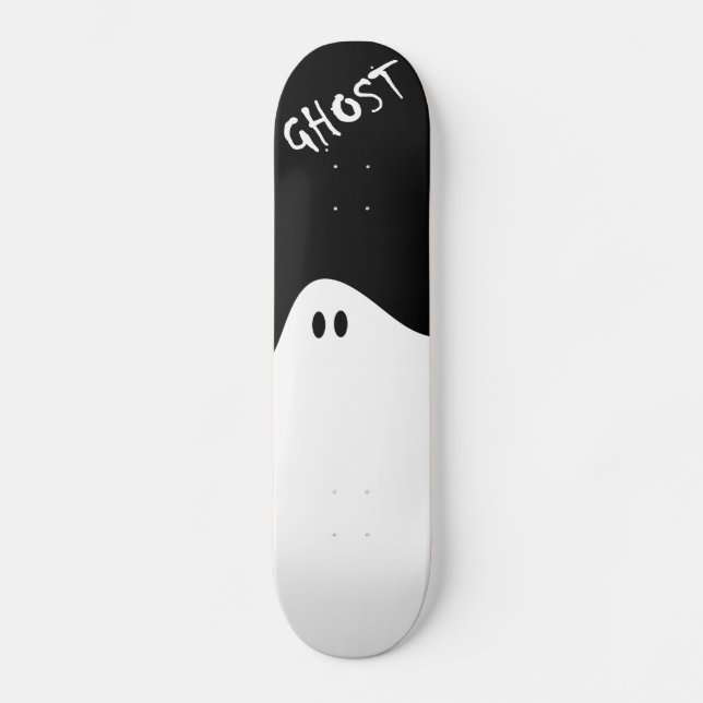Black Skateboard and White Ghost (Front)