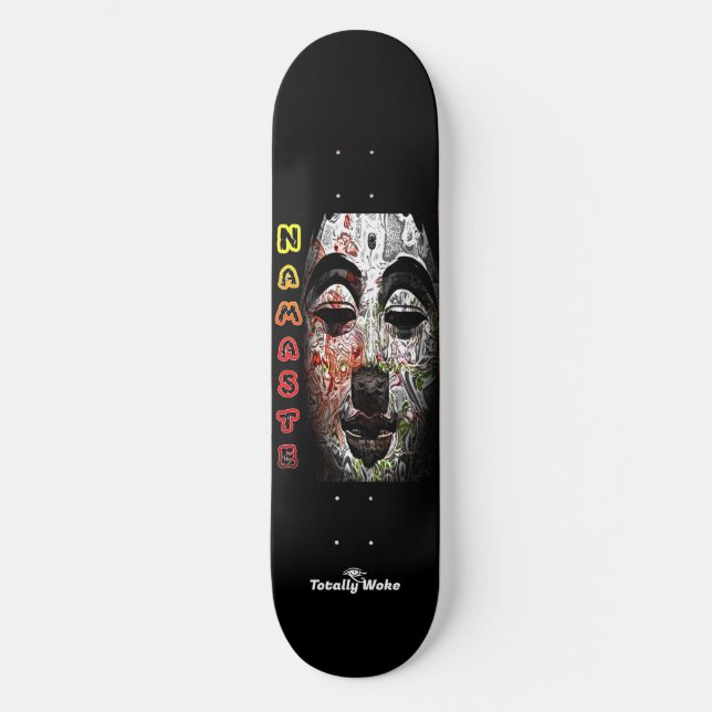 Black Skateboard Deck | Buddha God (Front)