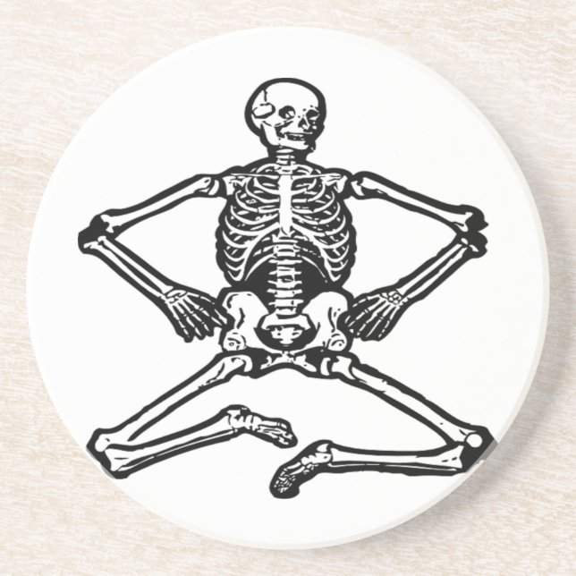 Black Skeleton Coaster (Front)
