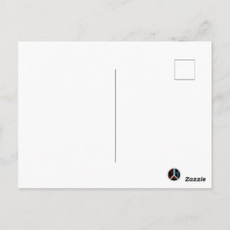 Black ski & winter designs  postcard